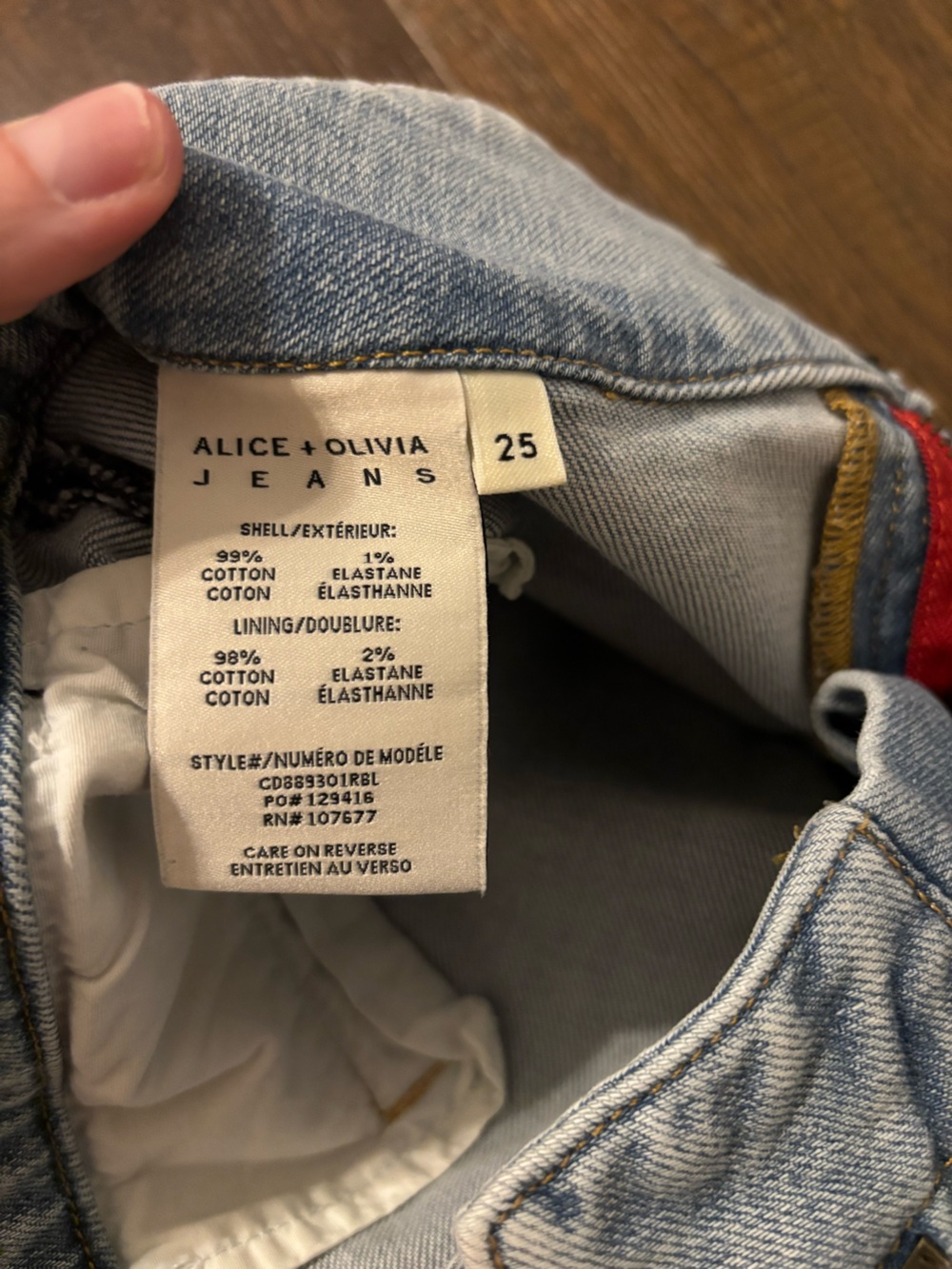 Alice + Olivia Hot Mid Rise Jeans - Picture 10 of 13